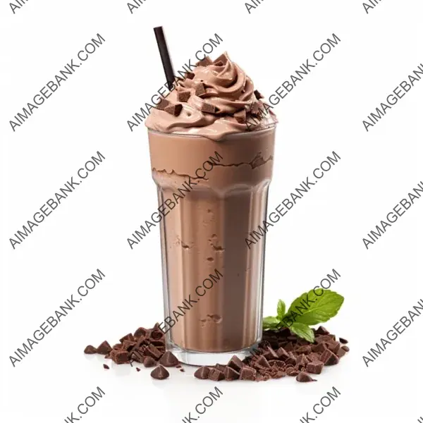 Thick and Creamy Delight: Chocolate Milkshake.