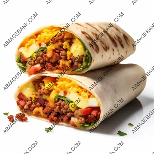 Dive into Flavorful Breakfast Wrap with Chorizo Egg.