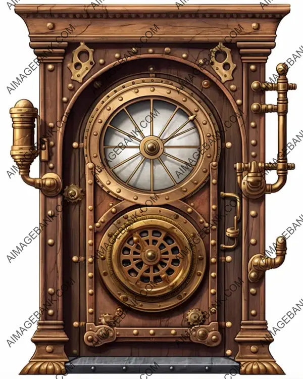 Dive into Steampunk Fantasy with Door Clipart.