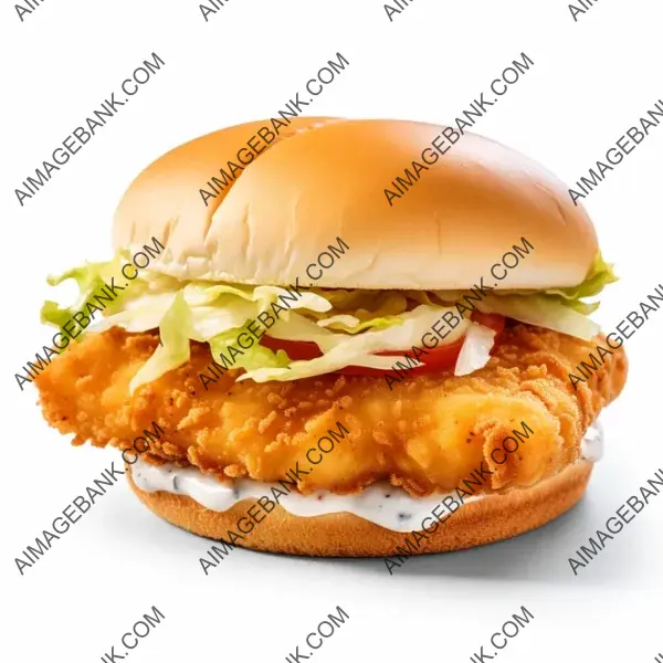 Indulge in a Crispy Fried Fillet Fish Sandwich