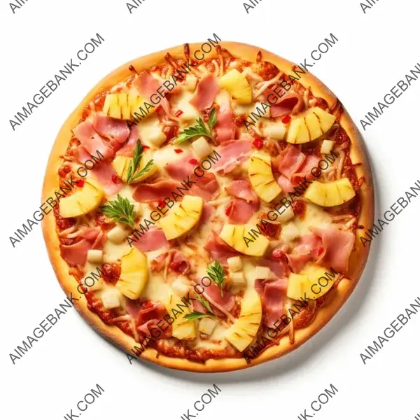 Hawaiian Pizza: Ham and Pineapple Topped Delight