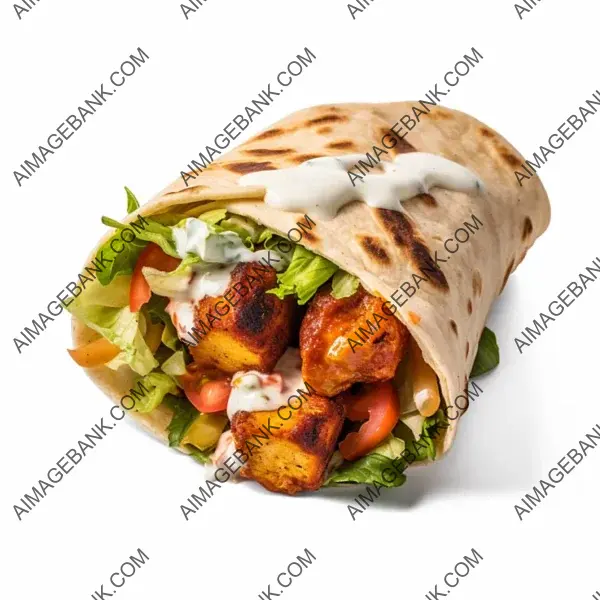 Treat Yourself to Indian Fusion: Butter Paneer Tikka Wrap Burger