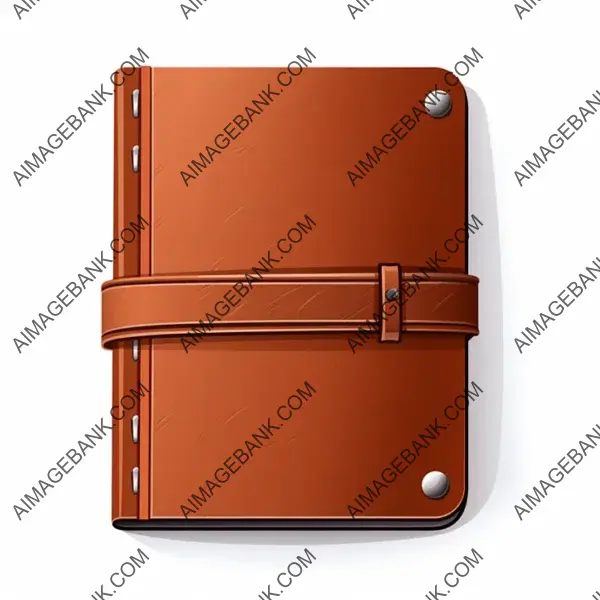 Elevate Your Project with Elegant Leather Diary Vector Art