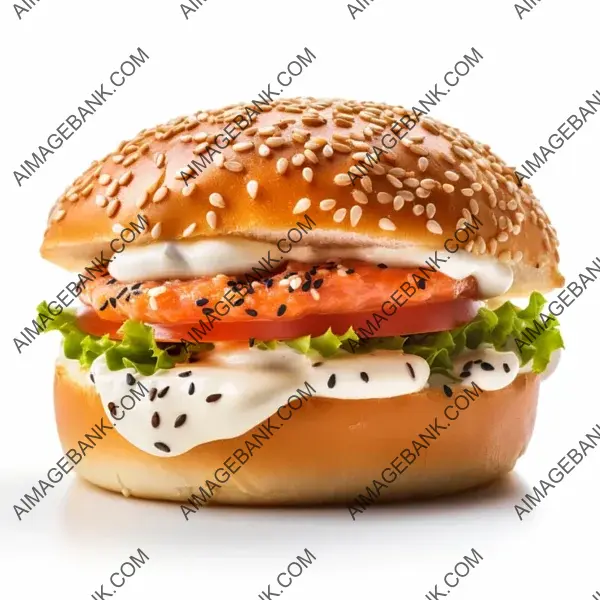 Grilled Salmon Bagel Burger: A Delicious Choice