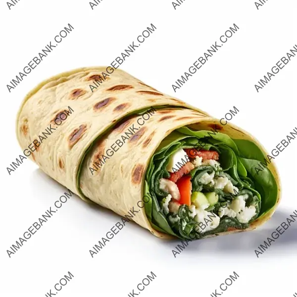 Indulge in Flavor with Tortilla Filled with Spinach and Feta