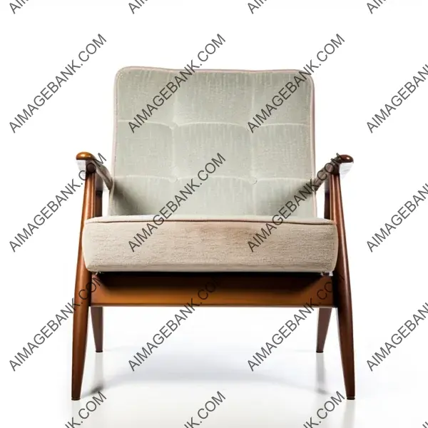 Elegant White Mid-Century Modern Chair Design