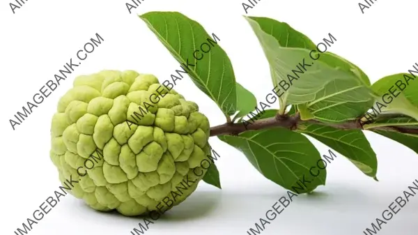 Custard Apple Atis on a Graceful White Branch