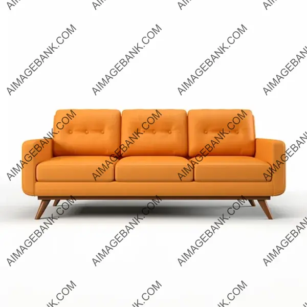 Elegant Mid-Century White Sofa for Your Stylish Living Area