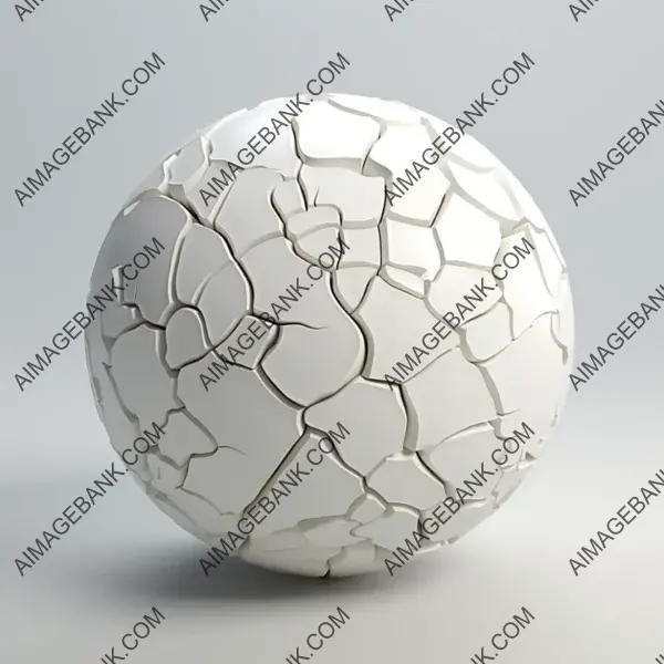 Cracked Pure White Smooth Surface