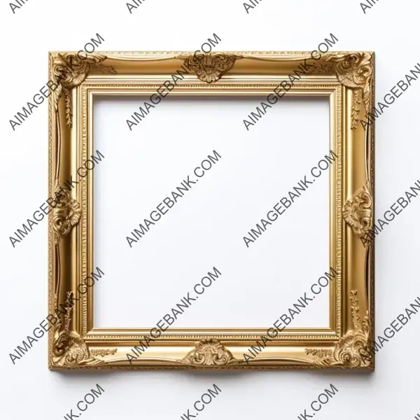 Elegant Display: High-Quality Picture Frames on a White Background