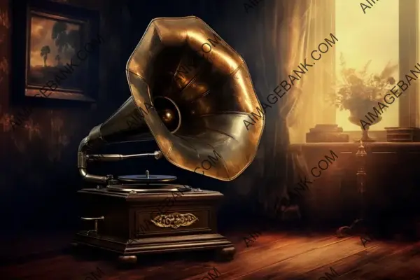 Nostalgia in Pixels: Old Phonograph in Digital Art