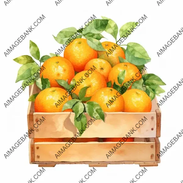 Juicy Delights: Orange Harvest in a Cardboard Box