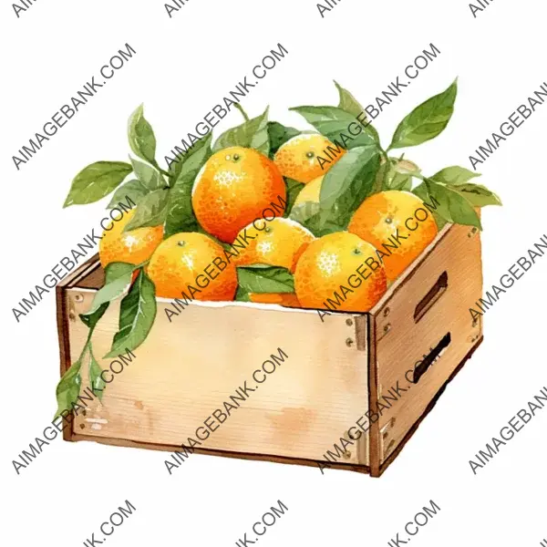 Citrus Bounty: Oranges in a Cardboard Box