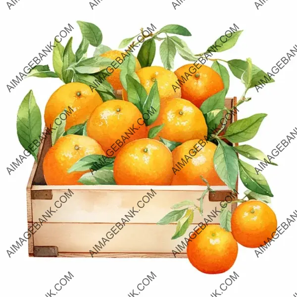 Harvest Freshness: Oranges Packed in a Cardboard Box