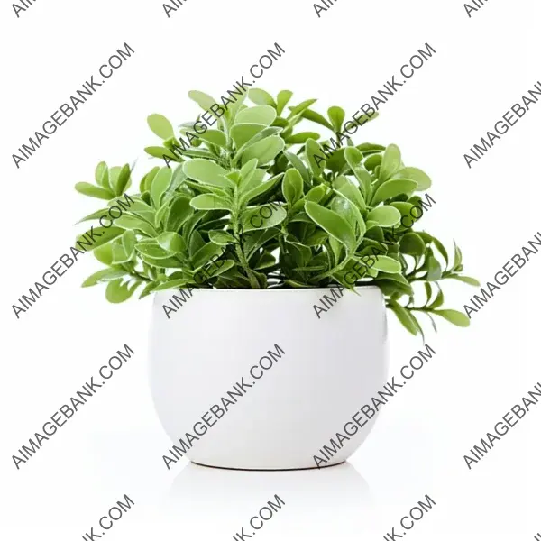 Bringing the Outdoors In: Pot Plant Foliage on White