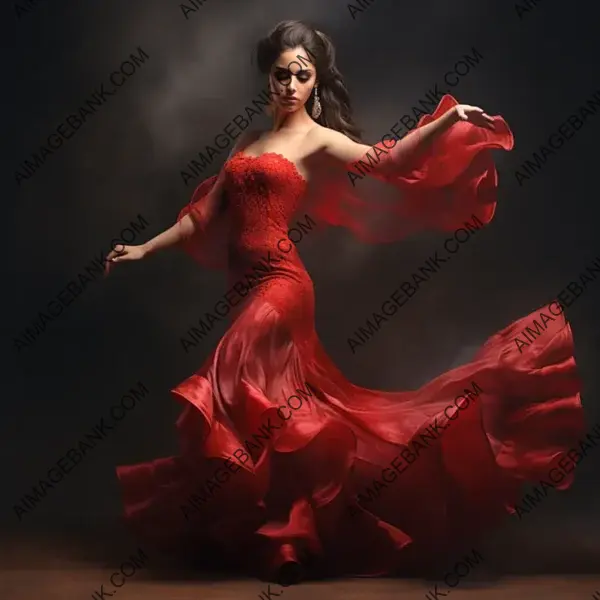 Dancing in Red: Captivating Portraits of a Flamenco Dancer