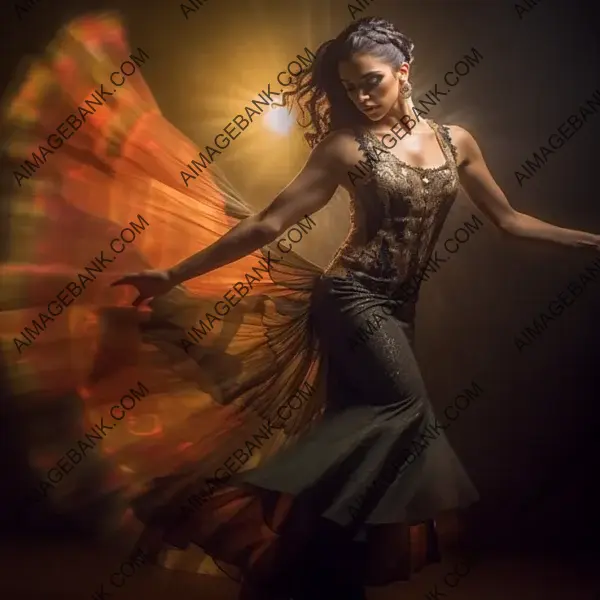 Sizzling Salsa Competition: Portraits of a Beautiful Spanish Dancer