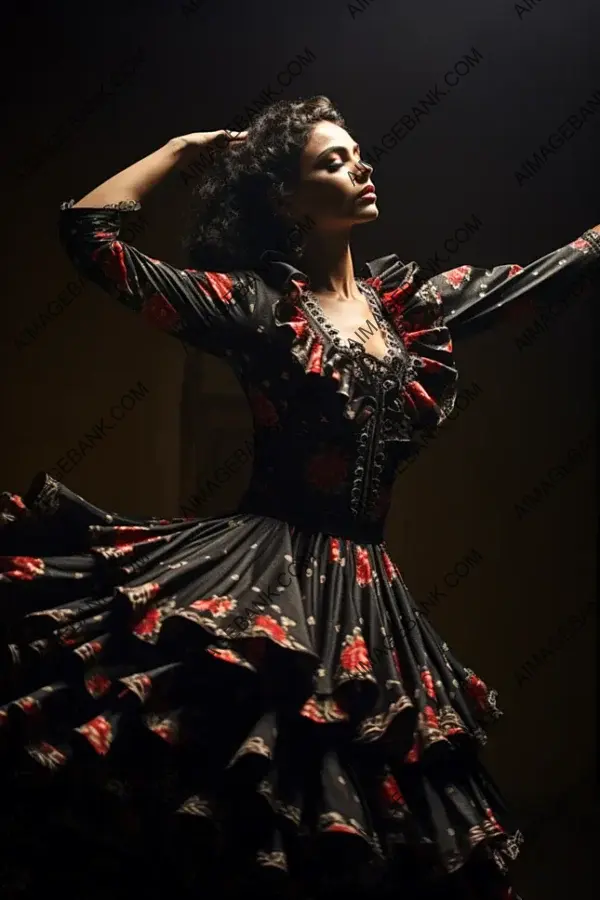 Flamenco Elegance: Sevillian Woman in Captivating Portraits