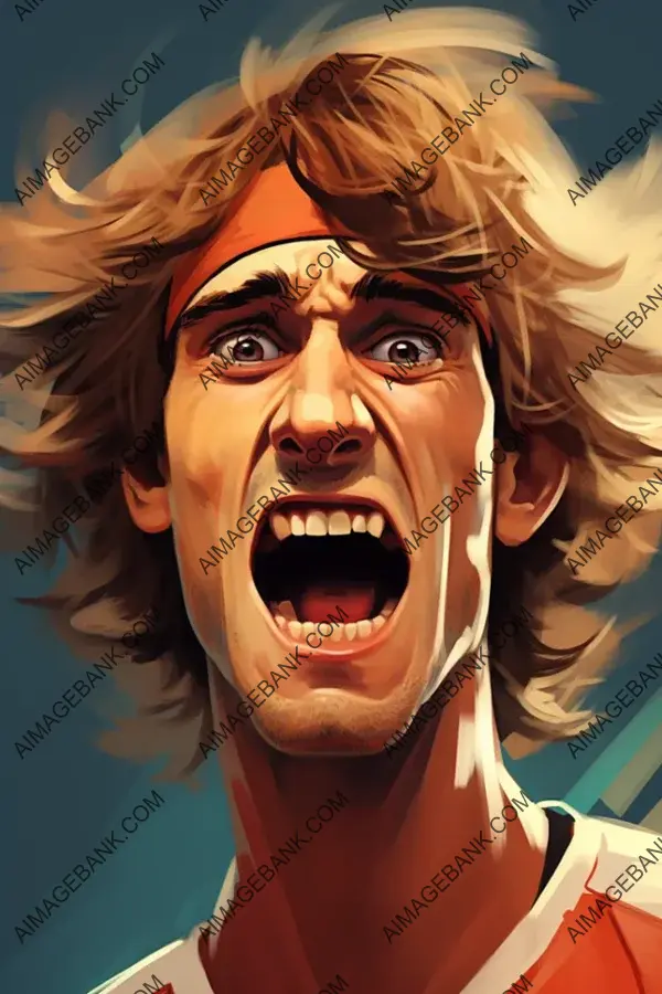 Alexander Zverev: Sporting Artistry in Caricature Form