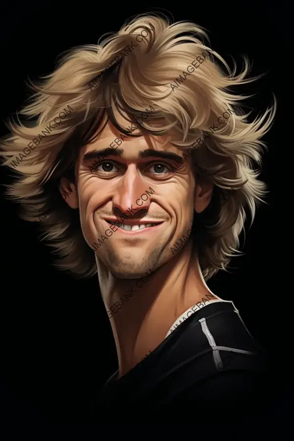 Capturing Alexander Zverev in Artistic Caricature