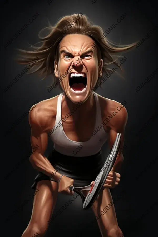 Amelie Mauresmo Caricature: Artistic Sporting Expression