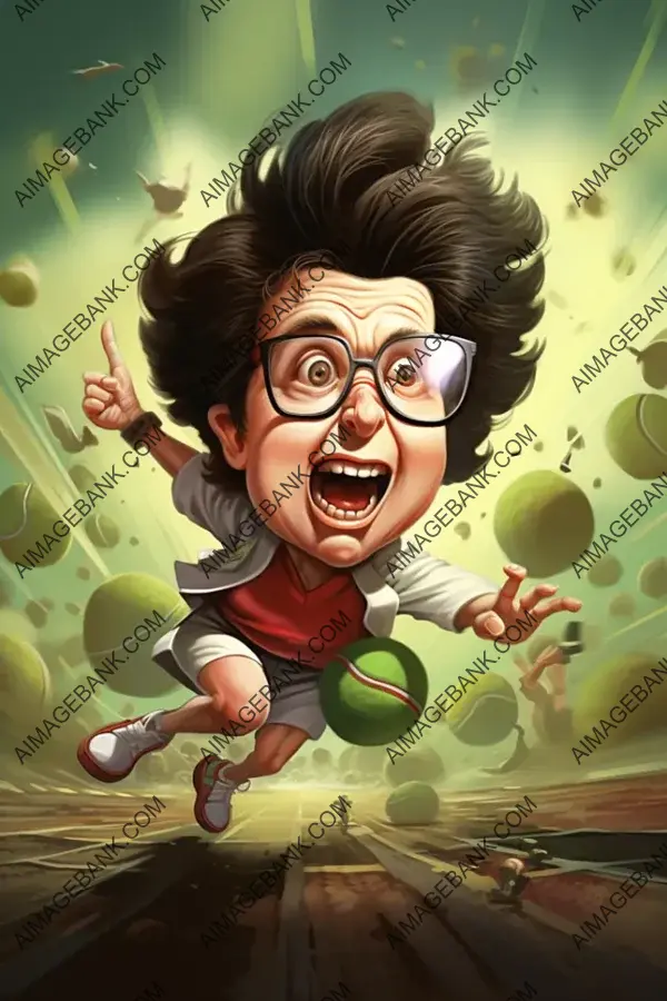 Billie Jean King Caricature: A Unique Sporting Artwork