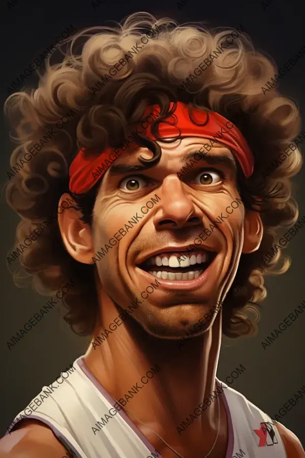 Gustavo Kuerten&#8217;s Tennis Legacy in Striking Artistic Caricature