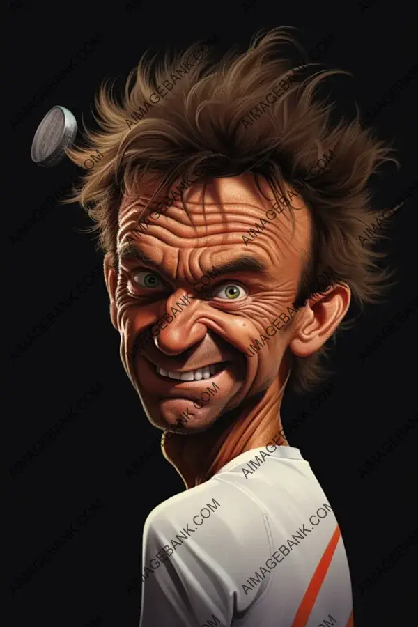 Mats Wilander Caricatures: Tennis Greatness in Visual Form