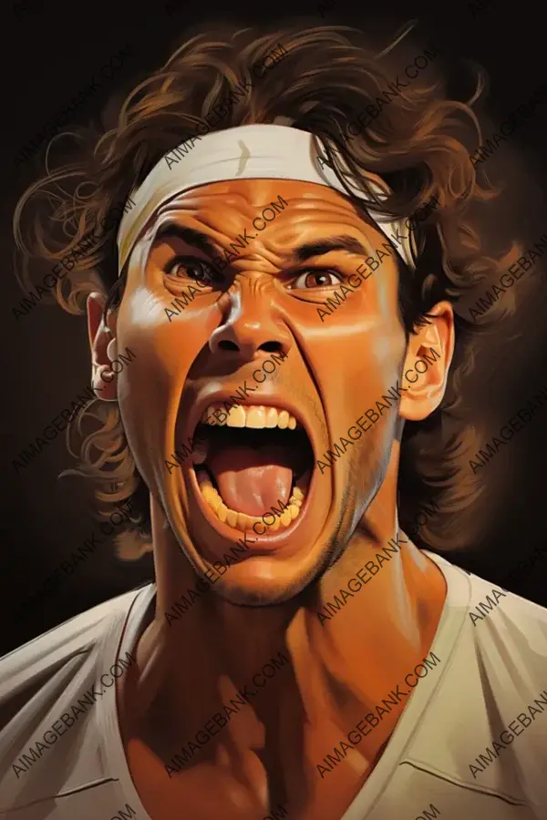 Rafael Nadal Caricature: Tennis&#8217;s Clay Court King in Art