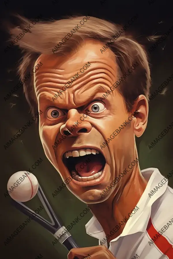 Stefan Edberg Caricature: Tennis&#8217;s Swedish Icon in Art