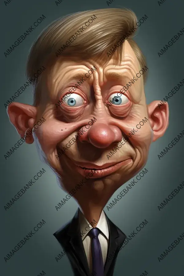 Yevgeny Kafelnikov Caricature: Tennis&#8217;s Russian Star in Art