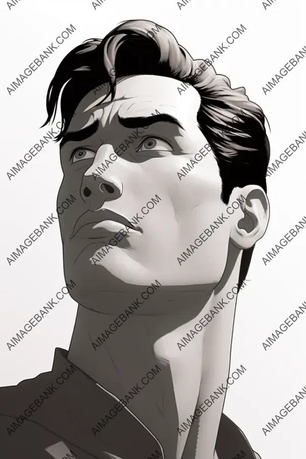 Superman&#8217;s Face: Low Angle Character Model Sheet