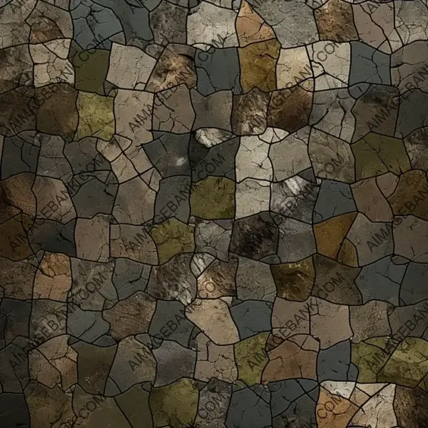 Unique Camouflage Tile Pattern for Floors