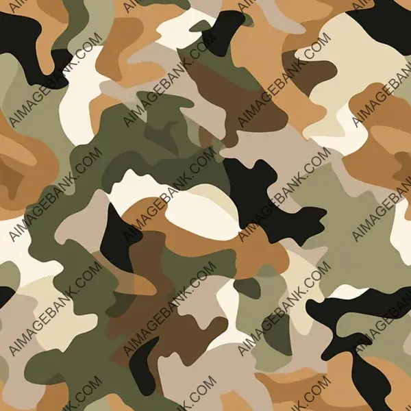 Beige Camouflage Tile Pattern for a Modern Look