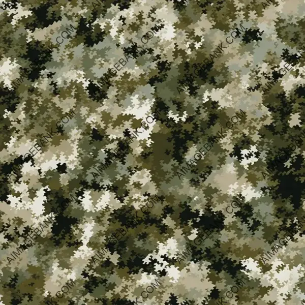 Modern Digital Camo Fabric Design