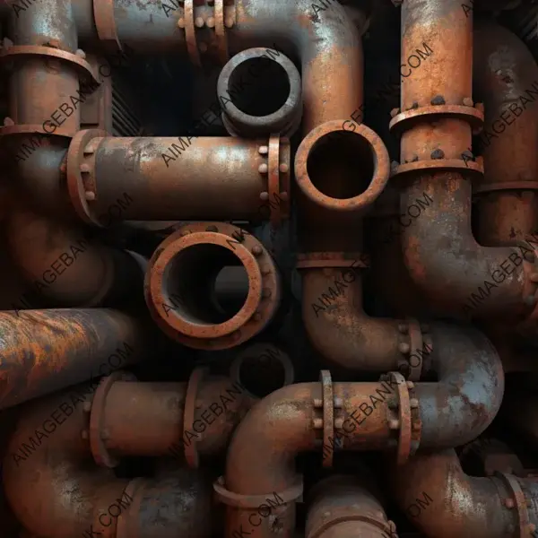 Rusty Industrial Pipes for Unique Interiors