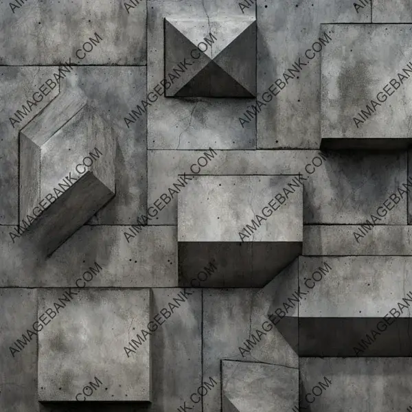 Brutalist Soviet-Style Concrete Wall Texture