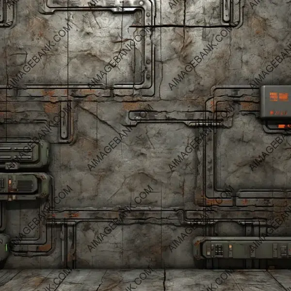High-Quality Quake Videogame-Style Wall