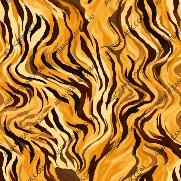 Amber Zebra Print on Textured Tiles