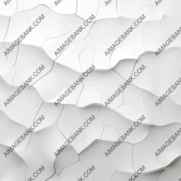 Cracked Pure White Smooth Surface: Textured Tiles