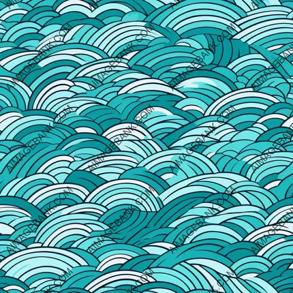 Teal Pattern on Textured Tiles