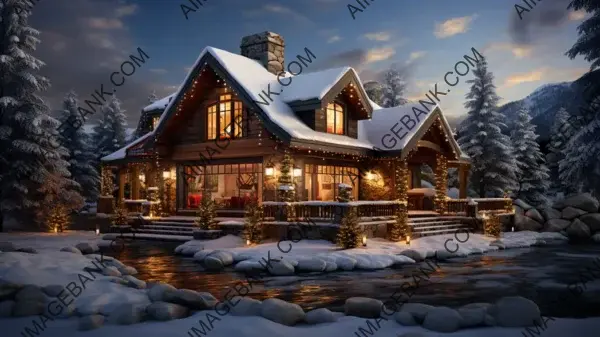 Immerse Yourself in the Holiday Spirit at the Christmas Cabin &#8211; Wallpaper