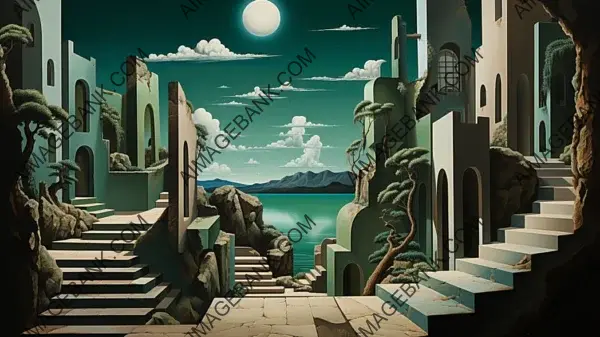 Channel the Surreal Enigma of Giorgio de Chirico with Wallpaper