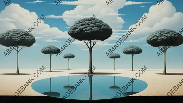 Explore the Dreamlike and Mysterious Surrealism of Ren? Magritte with Wallpaper