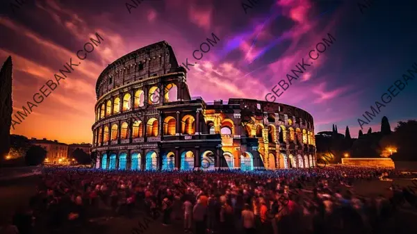 Dive into the Spectacular and Dramatic Moment of the Coliseum&#8217;s Transformation with Wallpaper