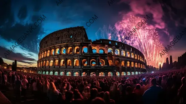 Immerse in the Stunning and Epic Event of the Coliseum&#8217;s Explosion with Wallpaper