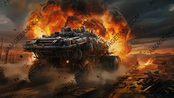 Immerse yourself in the post-apocalyptic chaos of Mad Max Interceptor Movie with stunning wallpaper by Jim Lee.