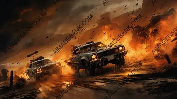 Immerse yourself in the gritty world of Mad Max Interceptor Movie with stunning wallpaper by Jim Lee.