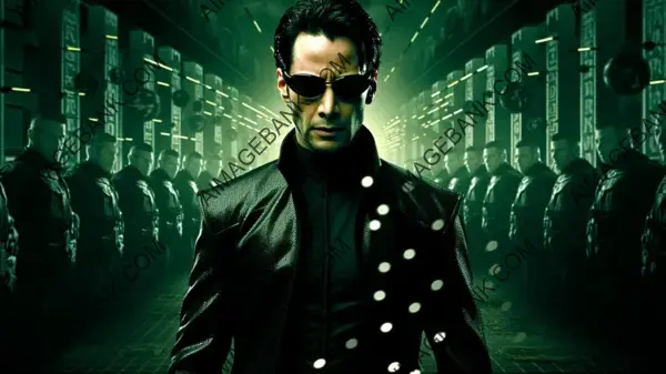 Dive into the Thrilling and Action-Packed World of The Matrix with Mesmerizing Wallpaper.