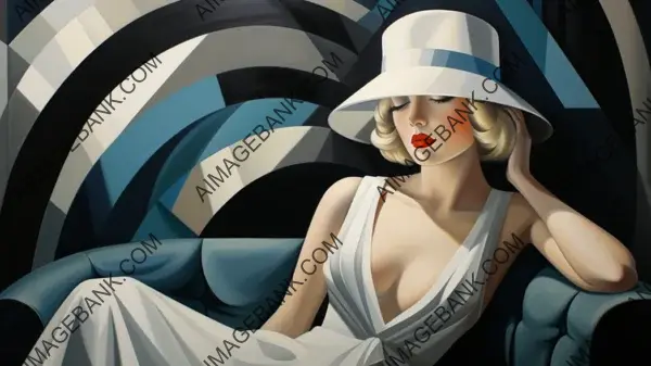 Immerse Yourself in the Jazz Age and Flapper Style with Stunning Wallpaper by Tamara de Lempicka.